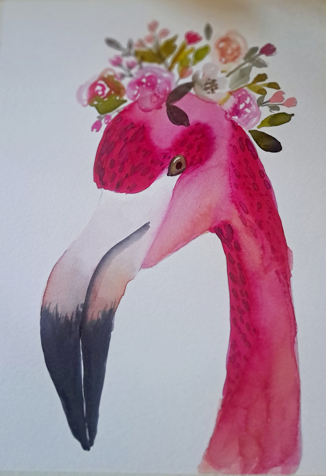 Floral Flamingo