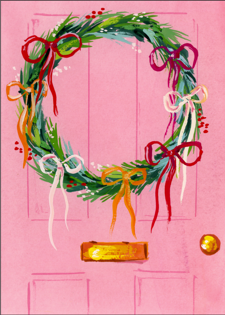 🎄 Hand-Painted Holiday Cards  PRINTS – Set of 10