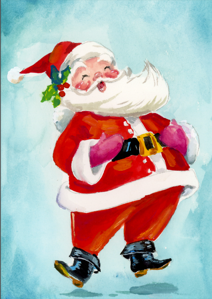 🎄 Hand-Painted Holiday Cards  PRINTS – Set of 10