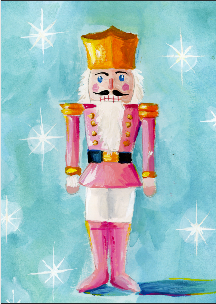 🎄 Hand-Painted Holiday Cards  PRINTS – Set of 10